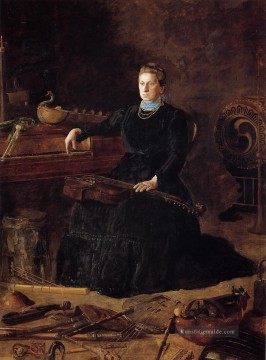 portrait autoportrait porträt Ölbilder verkaufen - Antiquated Musik aka Porträt von Sarah Sagehorn Frishmuth Realismus Porträts Thomas Eakins